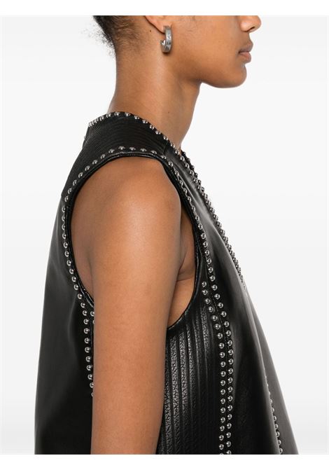 Black leather mini dress Golden Goose - women GOLDEN GOOSE | GWP02138P00184690100